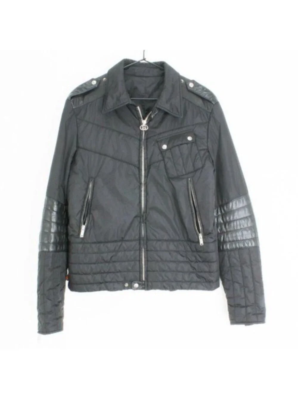 Vintage Gucci Black Bomber Slim Fit Jacket